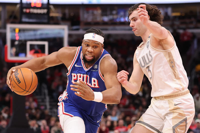1. James Harden / PG / LA Clippers / Player Option, 2. LeBron James / SF / LA Lakers / Player Option, 3. Julius Randle / PF / Minnesota / Player Option, 4. Myles Turner / C / Indiana, 5. Josh Giddey / PG / Chicago / Restricted, 6. Jonathan Kuminga / SF / Golden State / Restricted, 7. Malik Beasley / SG / Detroit, 8. Santiago Aldama / PF / Memphis / Restricted, 9. Cam Thomas / SG / Brooklyn / Restricted, 10. Kelly Oubre / SF / Philadelphia / Player Option, 11. Brook Lopez / C / Milwaukee, 12. Ty Jerome / SG / Cleveland, 13. Bobby Portis / PF / Milwaukee / Player Option, 14. Nickeil Alexander-Walker / SG / Minnesota, 15. Caris LeVert / SG / Atlanta, 16. Clint Capela / C / Atlanta, 17. Moritz Wagner / C / Orlando / Team Option, 18. Quentin Grimes / SG / Philadelphia / Restricted, 19. Dorian Finney-Smith / PF / LA Lakers / Player Option, 20. Gary Trent Jr / SG / Milwaukee, 21. Al Horford / C / Boston, 22. Tyus Jones / PG / Phoenix, 23. D'Angelo Russell / PG / Brooklyn, 24. Russell Westbrook / PG / Denver, 25. Chris Paul / PG / San Antonio, 26. Luke Kennard / SG / Memphis, 27. Dennis Schroeder / PG / Detroit, 28. Keon Ellis / SG / Sacramento / Team Option, 29. Guerschon Yabusele / PF / Philadelphia, 30. Tim Hardaway Jr. / SG / Detroit, 31. Spencer Dinwiddie / PG / Dallas, 32. Luke Kornet / C / Boston, 33. Amir Coffey / SG / LA Clippers, 34. Bruce Brown / SG / New Orleans, 35. Precious Achiuwa / C / New York, 36. Tre Jones / PG / Chicago, 37. Chris Boucher / PF / Toronto, 38. Jake LaRavia / PF / Sacramento, 39. Larry Nance Jr. / PF / Atlanta, 40. Taurean Prince / PF / Milwaukee, 41. Tre Mann / PG / Charlotte / Restricted, 42. Kevon Looney / C / Golden State, 43. Mason Plumlee / C / Phoenix, 44. Gary Payton II / SG / Golden State, 45. Malcolm Brogdon / PG / Washington, 46. Jaxson Hayes / C / LA Lakers, 47. Jaylin Williams / PF / Oklahoma City / Team Option, 48. Kevin Porter / SG / Milwaukee, 49. Ben Simmons / PG / Brooklyn, 50. Gui Santos / PF / Golden State, 51. Vasilije Micic / PG / Phoenix / Team Option, 52. Cameron Payne / PG / New York, 53. Paul Reed / C / Detroit, 54. Dalano Banton / PG / Portland, 55. Nicolas Batum / PF / LA Clippers, 56. Trey Lyles / PF / Sacramento, 57. Thomas Bryant / C / Indiana, 58. Garrison Mathews / SG / Atlanta, 59. Gary Harris / SG / Orlando, 60. Bojan Bogdanovic / SF / Brooklyn, 61. Monte Morris / PG / Phoenix, 62. Jae'Sean Tate / SF / Houston, 63. Kyle Lowry / PG / Philadelphia, 64. Talen Horton-Tucker / SF / Chicago, 65. Trendon Watford / PF / Brooklyn, 66. Eric Gordon / SG / Philadelphia / Player Option, 67. Day'Ron Sharpe / C / Brooklyn / Restricted, 68. Ziaire Williams / SF / Brooklyn / Restricted, 69. BJ Boston / SG / New Orleans, 70. Javonte Green / SF / New Orleans, 71. Delon Wright / PG / New York, 72. Daniel Theis / C, 73. Sandro Mamukelashvili / C / San Antonio, 74. Jabari Walker / SF / Portland, 75. Lindy Waters III / SG / Detroit, 76. Jericho Sims / C / Milwaukee, 77. Markelle Fultz / PG / Sacramento, 78. Jordan Goodwin / PG / LA Lakers / Team Option, 79. Ajay Mitchell / SG / Oklahoma City, 80. Alec Burks / SG / Miami, 81. De'Anthony Melton / SG / Brooklyn, 82. Dante Exum / PG / Dallas, 83. Marvin Bagley / C / Memphis, 84. Cam Reddish / SF / Charlotte, 85. Bones Hyland / PG / LA Clippers / Restricted, 86. Luka Garza / C / Minnesota / Team Option, 87. Cory Joseph / PG / Orlando, 88. Aaron Holiday / PG / Houston / Team Option, 89. Seth Curry / SG / Charlotte, 90. Isaiah Jackson / C / Indiana / Restricted, 91. DeAndre Jordan / C / Denver, 92. Markieff Morris / PF / LA Lakers, 93. Christian Koloko / C / LA Lakers, 94. Jordan McLaughlin / PG / San Antonio, 95. Trevelin Queen / SG / Orlando, 96. Mo Bamba / C, 97. Jeff Green / PF / Houston, 98. Josh Minott / SF / Minnesota / Team Option, 99. Josh Richardson / SG