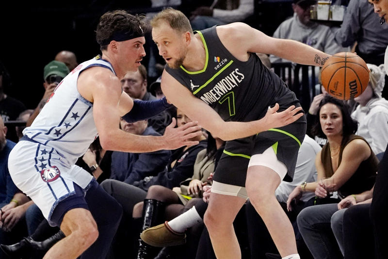 1. James Harden / PG / LA Clippers / Player Option, 2. LeBron James / SF / LA Lakers / Player Option, 3. Julius Randle / PF / Minnesota / Player Option, 4. Myles Turner / C / Indiana, 5. Josh Giddey / PG / Chicago / Restricted, 6. Jonathan Kuminga / SF / Golden State / Restricted, 7. Malik Beasley / SG / Detroit, 8. Santiago Aldama / PF / Memphis / Restricted, 9. Cam Thomas / SG / Brooklyn / Restricted, 10. Kelly Oubre / SF / Philadelphia / Player Option, 11. Brook Lopez / C / Milwaukee, 12. Ty Jerome / SG / Cleveland, 13. Bobby Portis / PF / Milwaukee / Player Option, 14. Nickeil Alexander-Walker / SG / Minnesota, 15. Caris LeVert / SG / Atlanta, 16. Clint Capela / C / Atlanta, 17. Moritz Wagner / C / Orlando / Team Option, 18. Quentin Grimes / SG / Philadelphia / Restricted, 19. Dorian Finney-Smith / PF / LA Lakers / Player Option, 20. Gary Trent Jr / SG / Milwaukee, 21. Al Horford / C / Boston, 22. Tyus Jones / PG / Phoenix, 23. D'Angelo Russell / PG / Brooklyn, 24. Russell Westbrook / PG / Denver, 25. Chris Paul / PG / San Antonio, 26. Luke Kennard / SG / Memphis, 27. Dennis Schroeder / PG / Detroit, 28. Keon Ellis / SG / Sacramento / Team Option, 29. Guerschon Yabusele / PF / Philadelphia, 30. Tim Hardaway Jr. / SG / Detroit, 31. Spencer Dinwiddie / PG / Dallas, 32. Luke Kornet / C / Boston, 33. Amir Coffey / SG / LA Clippers, 34. Bruce Brown / SG / New Orleans, 35. Precious Achiuwa / C / New York, 36. Tre Jones / PG / Chicago, 37. Chris Boucher / PF / Toronto, 38. Jake LaRavia / PF / Sacramento, 39. Larry Nance Jr. / PF / Atlanta, 40. Taurean Prince / PF / Milwaukee, 41. Tre Mann / PG / Charlotte / Restricted, 42. Kevon Looney / C / Golden State, 43. Mason Plumlee / C / Phoenix, 44. Gary Payton II / SG / Golden State, 45. Malcolm Brogdon / PG / Washington, 46. Jaxson Hayes / C / LA Lakers, 47. Jaylin Williams / PF / Oklahoma City / Team Option, 48. Kevin Porter / SG / Milwaukee, 49. Ben Simmons / PG / Brooklyn, 50. Gui Santos / PF / Golden State, 51. Vasilije Micic / PG / Phoenix / Team Option, 52. Cameron Payne / PG / New York, 53. Paul Reed / C / Detroit, 54. Dalano Banton / PG / Portland, 55. Nicolas Batum / PF / LA Clippers, 56. Trey Lyles / PF / Sacramento, 57. Thomas Bryant / C / Indiana, 58. Garrison Mathews / SG / Atlanta, 59. Gary Harris / SG / Orlando, 60. Bojan Bogdanovic / SF / Brooklyn, 61. Monte Morris / PG / Phoenix, 62. Jae'Sean Tate / SF / Houston, 63. Kyle Lowry / PG / Philadelphia, 64. Talen Horton-Tucker / SF / Chicago, 65. Trendon Watford / PF / Brooklyn, 66. Eric Gordon / SG / Philadelphia / Player Option, 67. Day'Ron Sharpe / C / Brooklyn / Restricted, 68. Ziaire Williams / SF / Brooklyn / Restricted, 69. BJ Boston / SG / New Orleans, 70. Javonte Green / SF / New Orleans, 71. Delon Wright / PG / New York, 72. Daniel Theis / C, 73. Sandro Mamukelashvili / C / San Antonio, 74. Jabari Walker / SF / Portland, 75. Lindy Waters III / SG / Detroit, 76. Jericho Sims / C / Milwaukee, 77. Markelle Fultz / PG / Sacramento, 78. Jordan Goodwin / PG / LA Lakers / Team Option, 79. Ajay Mitchell / SG / Oklahoma City, 80. Alec Burks / SG / Miami, 81. De'Anthony Melton / SG / Brooklyn, 82. Dante Exum / PG / Dallas, 83. Marvin Bagley / C / Memphis, 84. Cam Reddish / SF / Charlotte, 85. Bones Hyland / PG / LA Clippers / Restricted, 86. Luka Garza / C / Minnesota / Team Option, 87. Cory Joseph / PG / Orlando, 88. Aaron Holiday / PG / Houston / Team Option, 89. Seth Curry / SG / Charlotte, 90. Isaiah Jackson / C / Indiana / Restricted, 91. DeAndre Jordan / C / Denver, 92. Markieff Morris / PF / LA Lakers, 93. Christian Koloko / C / LA Lakers, 94. Jordan McLaughlin / PG / San Antonio, 95. Trevelin Queen / SG / Orlando, 96. Mo Bamba / C, 97. Jeff Green / PF / Houston, 98. Josh Minott / SF / Minnesota / Team Option, 99. Josh Richardson / SG