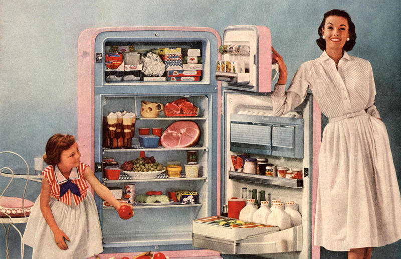 Welcome to the 50s, A financial boom, Buy buy baby, Ready to spend, Escape to suburbia, Mid-century modern homes, Purpose-built housing, Function over formality, The modern bedroom, Sleeping arrangements, Playful colours, Busy bathrooms, Colour and chrome, A social kitchen, Getting fancy with efficiency, Casual dining, A bold new look for living rooms, The new 'opiate of the masses', The Golden Age of television, Landmark advancements, A new mealtime tradition, Frozen dinner drama, New twists on old tech, Automatic washing machines, The advent of Tupperware, Tupperware parties, Homes of the future, Futuristic technology, 'The perfect housewife', Return to domesticity, Consumer propaganda, Life imitating art, Entering the Atomic Age, Nuclear fallout shelters, The Baby Boom, The family lifestyle, Close-knit communities, Suburban pride, The lie behind the 'perfect family', Jim Crow laws, Widespread segregation, All-American, Teen culture, Setting the stage...
