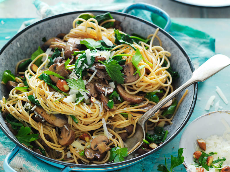          Spinach pasta with hot smoked salmon      ,          Air fryer hot honey salmon salad      ,          Air fryer puff pastry twists with spinach &amp; fetta      ,          Pork in creamy lemon and spinach sauce      ,          Julie Goodwin’s lemon &amp; spinach risotto      ,          Spinach dip cob loaf      ,          Chickpea, gnocchi and spinach curry      ,          Ocean trout, spinach and mustard hand pies      ,          Spinach, tomato and lemon one pot linguine      ,          Roast pumpkin, spinach and fetta salad      ,          Ricotta and spinach pasta shell bake      ,          Beef, haloumi and spinach borek      ,          Chicken hunza pie      ,          Spinach gozleme      ,          Make mushroom, ham and spinach omelettes in your sausage roll maker      ,          Spinach, cheese and potato cannelloni      ,          Creamy mushroom and spinach gnocchi      ,          Mushroom and spinach bruschetta      ,          Spinach &amp; ricotta stuffed pasta shell bake      ,          Spinach tart with oat pastry      ,          Pasta with spinach, mushrooms and almonds      ,          Spicy lamb, spinach and fetta pizzas      ,          Roast pumpkin and spinach lasagne      ,          Cheesy spinach muffins      ,          Spinach pie      ,          Lamb and spinach gozleme      