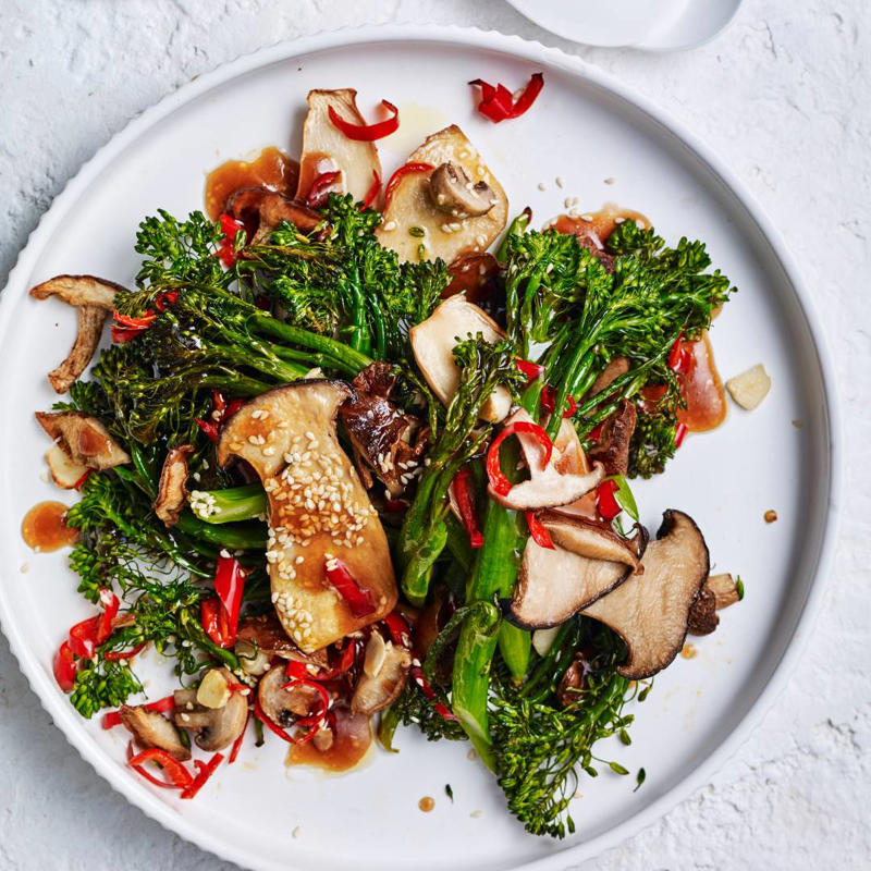 Air fryer carrots , Four-ways with air fryer roast potatoes , Air fryer Sriracha vegetable tempura , Steph de Sousa’s air fryer Mexican-style corn ribs , Air fryer chips and wedges six ways , How to make lentil-stuffed eggplant in your air fryer