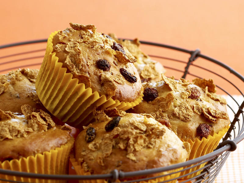 Easy banana muffins with pecans , Easy, cheesy savoury muffins , Raspberry muffins , Basic cheese muffins , Pancetta and cheese muffins , Mixed berry muffins , Yogurt, berry and white chocolate muffins , Berry muffins , Quinoa, fig & maple gluten-free muffins , Banana muffins , Raspberry and banana mini muffins , Raspberry, coconut & chia muffins , Apple spice muffins , Maple gingerbread muffins with kumara butter , Gluten-free, dairy-free, raspberry muffins , Rhubarb and custard muffins , Cranberry and pecan bran muffins , Double chocolate caramel muffins , Orange and poppy seed muffins , Brown butter, camomile and honey mini muffins , Carrot and apple muffins , Sultana bran muffins , Sugar-free sultana muffins , Cranberry and white chocolate muffins , Berry and yoghurt muffins , Crunchy raspberry muffins , Berry, ricotta and mint muffins , Banana bran muffins , Breakfast muffins , Apple muffins with cinnamon crunch topping , Citrus poppy seed muffins