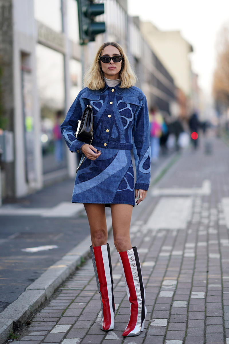 1. The Oversized-Blazer Effect, 2. Denim on Denim, but Make It Modern, 3. The Denim Jacket + Skirt Combo, 4. A Casual Vibe, Now Elevated, 5. Patterned and Patched Jean Jacket Looks, 6. The Effortless Drape Trick, 7. The Belted Denim Moment, 8. A New Pop of Color