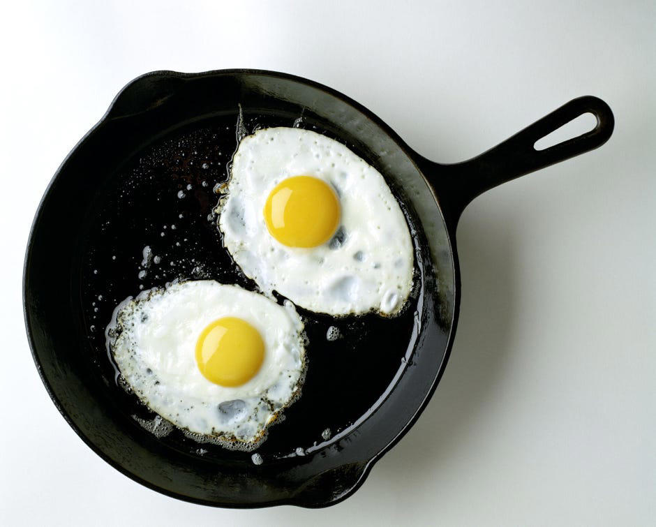 1. Tomatoes, 2. Vinegar, 3. Citrus, 4. Wine-based sauces , Can you cook eggs in cast iron?, What about fish?, How to avoid a cast-iron cooking conundrum