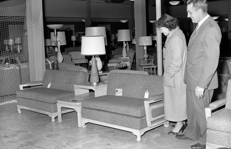 Life at home during the 1940s, The world at war, America enters the conflict, Facing war back home, Rationing and reduction, Back to basics, The average 1940s home?, 1940s kitchens, Inside the food pantry, Old and new technologies, The advent of television, Dining rooms, The 1940s bedroom, Glamorous boudoirs, Murphy beds, Bathrooms in the 1940s, New luxury, Growing their own, Rural migration, Homesteading, Life on the farm, Luxury homes in the 1940s, Stately homes take on new life, Hollywood in the 40s, Privilege and power, In the Governor's mansion, Political exiles, Comfort and hope, The White House restoration, Henry Ford's mansion, The end of World War II, Urban migration, Overcrowded cities, Factory housing, Hard times, Homelessness, Prefab housing, The Lustron House, President Roosevelt’s G.I. Bill, The 1946 housing protest, Housing discrimination, Japanese American internment camps, Out with the old, in with the new, Moving towards mid-century modernism, Mass-produced furniture, Building the suburbs, Welcome to Levittown