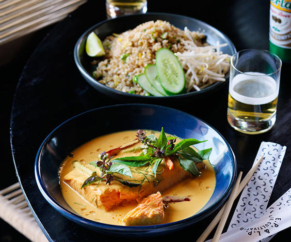 The best curry recipes to work your way through in 2025, Chiang Mai chicken curry , Beef and potato Massaman curry , Korean cauliflower curry , Palisa Anderson’s sour orange fish curry , Kerala-style prawn curry with cauliflower rice , Sri Lankan fish curry , Summer tomato curry with cauliflower rice , Dosas with coconut lentil curry , Roasted cauliflower curry with lime and coriander , Sunda’s fish curry with cucumber salad and coriander chutney , Palisa Anderson’s gaeng keow wan gai (Thai green chicken curry) , Avani’s lamb curry , Ohn no khao swè (Burmese curry chicken noodle soup) , O Tama Carey’s Sri Lankan crab curry , Moreton Bay bug curry with mango , Snapper curry with green beans and coriander , Eggplant and pineapple curry , Mussel curry with pineapple and potato rösti , Helly Raichura’s Mughlai lamb curry (kosha mangsho)