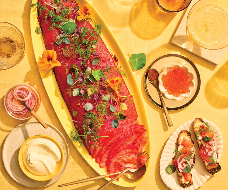 The best salmon recipes in 2025, Grilled salmon tataki with lime and jalapeño ponzu , Salmon with ginger butter, soba noodles and radish , Salmon keftedes with winter rémoulade and grilled pita , Baked salmon with black bean sauce , Crisp-skinned salmon with pea purée and soft-herb salad , Crisp salmon with mint and pickled watermelon rind salad , How to make salmon gravlax , Miso-cured salmon bowls with green-tea noodles , Citrus-cured salmon with lemon labne and cauliflower salad , What is the best way to cook salmon?