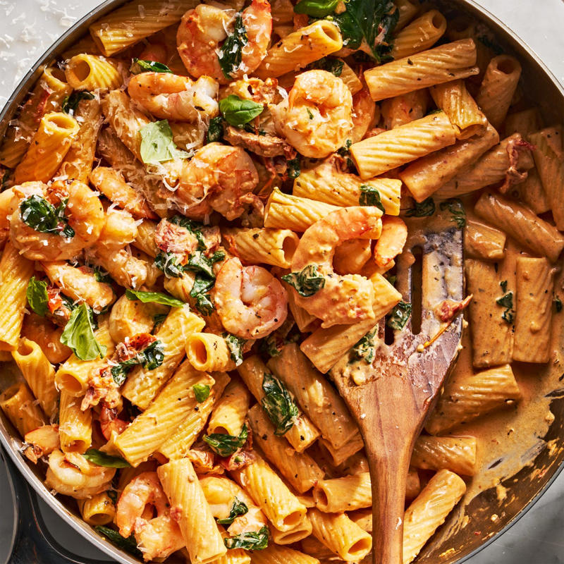 Marry Me Gnocchi, Sheet-Pan Lasagna, Million Dollar Chicken Skillet, Chicken Pesto Pasta, Creamy Cajun Shrimp Pasta, Steak Fajita Power Bowls, Chicken Quesadillas, Sesame Tofu &amp; Broccoli, Indian Butter Chickpeas, Stuffed Peppers, Pepper Steak, Hamburger Casserole, Caprese Chicken Gnocchi Skillet, Cheesy Taco Bake, Garlic Butter Shrimp Pasta, Chicken &amp; Broccoli Casserole, Pork Dumpling Bowls, Sweet &amp; Sour Tofu, Peanut Chickpea Protein Bowls, Hawaiian Shoyu Chicken, One-Pan Chimichurri Shrimp, Chicken Shawarma Sheet-Pan Dinner, Chipotle Shrimp Taco Bowls, Creamy Dijon Chicken, Sloppy Joe Orzo, Marry Me Shrimp Pasta, Miso Mushroom Crispy Rice, One-Pan Creamy Chicken &amp; Gnocchi, Salmon Piccata, Baked Spaghetti, Cheesy Bacon Ranch Chicken, Baked Feta Chickpeas, Cilantro-Lime Chicken, Spinach &amp; Artichoke White Bean Skillet, Taco Lasagna, Creamy Tuscan Chicken, One-Pan Chicken Bacon Gnocchi, Baked Feta Pasta, Chicken &amp; Broccoli, Sushi Bake, Chicken Stir Fry, Chicken Parm Pasta, Marry Me Chickpeas, Pretzel-Crusted Chicken Breast, Creamy Coconut-Lime Chickpea Skillet, Cheesy Baked Burrito Rice, Bacon &amp; Pimento Mac &amp; Cheese, Italian Meatloaf, Baked Salmon, Cheesy Broccoli Cheddar Chickpea Skillet, Philly Cheesesteak Pasta, Queso Mac &amp; Cheese, Lasagnchiladas, White Bean &amp; Smoked Sausage Skillet, Cream Of Mushroom Pastina, Mongolian Beef Ramen, Creamy Harissa Chicken &amp; Gnocchi, Creamy Lemon Garlic Shrimp, Shrimp Tacos, One-Pot Chicken Alfredo, Lemon-Brown Butter Salmon, Sausage &amp; Broccoli Burrata Pasta, Sheet-Pan Roasted Red Onion Chicken, Black Bean Sweet Potato Taco Skillet, Sheet-Pan Quesadillas, Chicken Marsala Orzo, One-Pan Eggplant Parm Orzo, Creamy Peanut-Lime Chicken With Noodles, Creamy Polenta &amp; Meatballs, Chicken Fajita Casserole, Carnitas Tamale Pie, Arroz Con Pollo, Pad Thai , Taco Spaghetti, Chicken Florentine Pasta, Marry Me Meatballs, Chicken Parmesan, BBQ Protein Bowls, Mediterranean Pizza, Brown Sugar Salmon, Sloppy Joes, French Bread Pizza, Creamy Tuscan Butter White Bean Skillet, Smash Burger Tacos, Beef &amp; Rice Stuffed Poblano Peppers, Burger Bowls, Chicken Enchiladas, Mexican Beef 'N' Rice Skillet, Chicken Curry, One-Pan Coconut-Lime Chicken, Chicken Tacos, Orange Chicken, Taco Gnocchi Bake, Tofu Stir-Fry, Cheesy Chicken &amp; Pepper Bake, Beef &amp; Broccoli, Salmon &amp; Potato Skillet, Pizza Spaghetti, Shrimp Fettuccine Alfredo, Enchilada Casserole, One-Pot French Onion Pasta, Creamy Chipotle Shrimp Pasta, Sloppy Joe Casserole, Egg Roll Bowls, Thai-Style Red Curry Meatballs, Marry Me Chicken, Peruvian-Style Chicken With Green Sauce, Butter Beans Alla Vodka, Miso Bolognese, Dirty Martini Steak Frites, Enchilada Stuffed Shells, One-Pan Salmon &amp; Orzo, Sheet-Pan Sausage &amp; Vegetables, One-Pot Green Chile Chicken &amp; Rice, Chicken Broccoli Alfredo Pizza, One Skillet Creamy Thai Basil Chicken, Steak &amp; Potato Skillet, Everything Bagel Crusted Salmon, Halal Cart-Style Cauliflower Bowls, Whipped Ricotta Pasta, Baked Ziti, Feta &amp; Herb Crusted Salmon, Greek Lemon-Butter Chicken &amp; Smashed Potatoes, Cabbage Roll Skillet, Za'atar Sheet Pan Chicken, Coconut Curry Salmon, Chicken Tikka Alfredo
