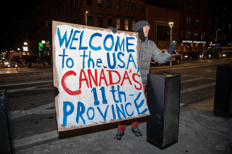 Canadians don't want to become Americans What recent polling revealed, No interest in Canada to join the US, Four in five Canadians oppose the idea, Why Canadians don’t want to join the US, Another important reason, Polling on Trump’s annexation threats, Canada can join the US if Canadians want to, Most Canadians don’t want to become a state, Growing worry about Trump’s annexation threat, What Americans think, Canadians don't want to become Americans, Canadians opposition was higher than American opposition, Some Canadians did support the idea at the time, Most Canadians want to stay independent, Younger Canadians will entertain the idea, Concerned about Trump’s comments, Will this question continue to affect bilateral relations?, A lot has changed in five months