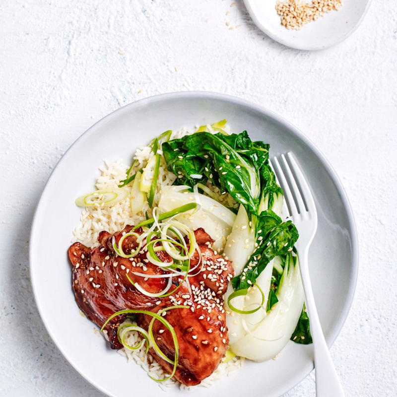 Air fryer cooking tips,          Steph de Sousa’s crackling good air fryer pork belly      ,          Air fryer roast pork belly      ,          Air fryer chicken chimichangas      ,          Air fryer chicken skewers with roast vegetables      ,          Air fryer hot honey salmon salad      ,          Air fryer pork belly salad with ginger &amp; soy dressing      ,          Air fryer fish ‘n’ chips      ,          Air fryer sausages with sweet potato hash browns      ,          Air fryer sausage &amp; vegie bake      ,          Air fryer lamb kofta with green tahini      ,          Crispy tofu with palm sugar dressing in the air fryer      ,          Air fryer roast chicken with secret herbs and spices      ,          Soy and sriracha air fryer chicken thighs      ,          Best-ever air fryer roast chicken      ,          Air fryer lamb cutlets with carrot salad      ,          Air fryer pork with apricot, fetta &amp; pistachio stuffing       , Choosing the best air fryer, More air fryer recipes, What to serve with these air fryer dinners