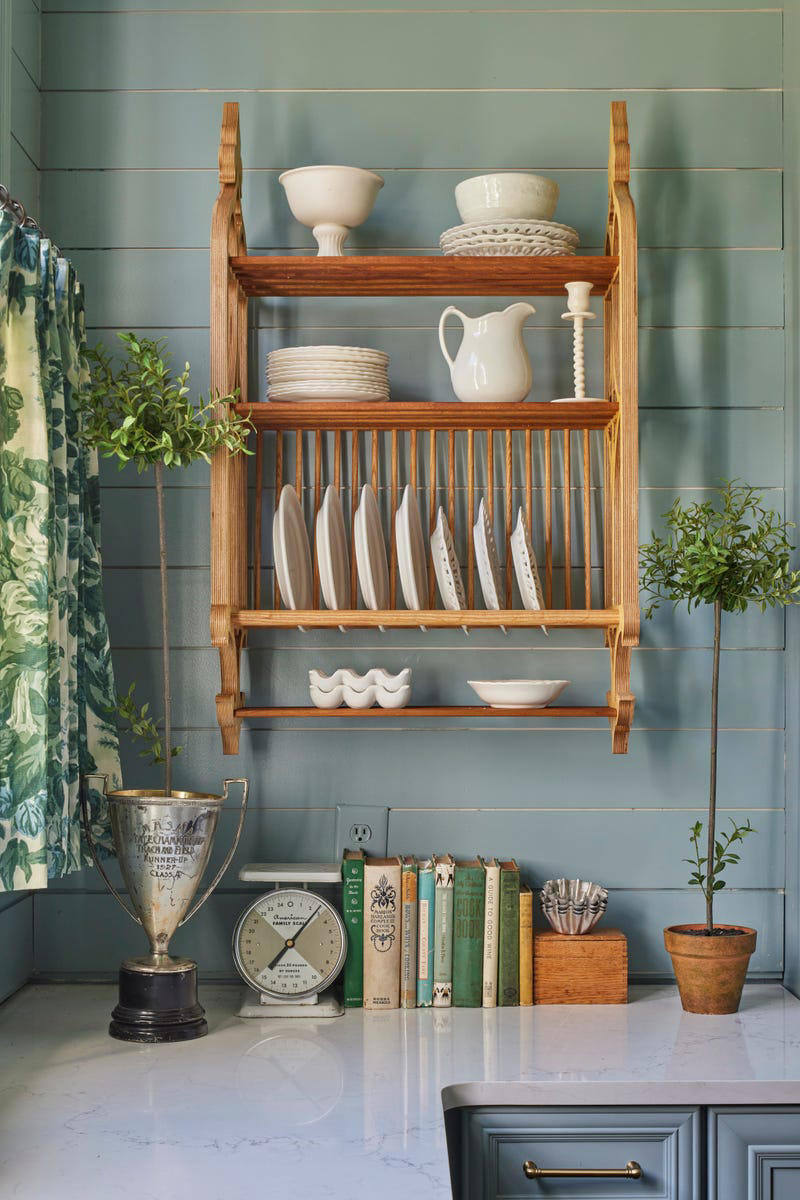 Artwork, A Tray to Corral Odds & Ends, A Pot or Plate Rack (Or Both!), A Sweet Little Lamp, Seat Cushions , Café Curtains , A Collection , Freestanding Furniture , Something Quirky & Unexpected