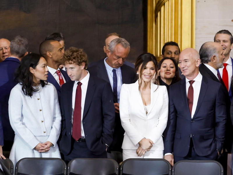 Priscilla Chan and Mark Zuckerberg have always dressed in understated, business-ready looks., That was especially true when they visited the White House in 2015., By 2016, the couple developed a uniform of sorts., But they elevated their looks around 2018., Chan and Zuckerberg showed the power of suits in 2019., They simplified their White House fashion at Donald Trump's 2025 inauguration., The couple matched in satin for the WSJ Magazine 2025 Innovator Awards.