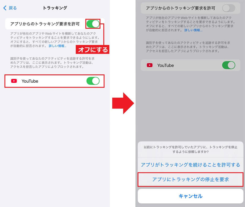 Appleからの通知メールをオフにする手順, 「iPhone解析を共有」をオフにする手順, キーボードの音と振動をオフにする手順, Wi-Fiの自動接続の通知をオフにする手順, メールのプッシュ通知をオフにする手順, データ通信時のiCloudバックアップをオフにする手順, 位置情報のシステムサービスが不要な設定をオフにする手順, アプリの自動ダウンロードをオフにする手順, トラッキング要求の許可をオフにする手順, Safariのトップヒットの事前読み込みをオフにする手順