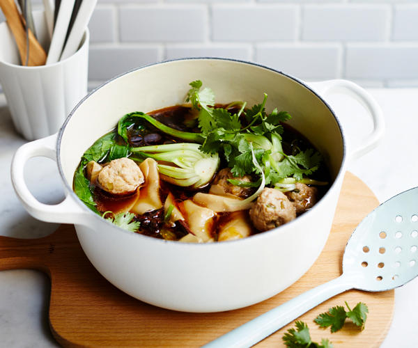 Best pork mince recipes for easy dinners in 2025,          Big pork and prosciutto meatballs with polenta      ,          Pork, scallop and sticky rice siu mai      ,          Tipo 00’s rigatoni ragù Bolognese      ,          Crisp pork and ginger gyozas with sesame rayu      ,          Pork and ginger meatballs with choy sum      ,          Spaghetti con polpette (Spaghetti with meatballs)      ,          Louis Tikaram’s stir-fried snake beans with pork      ,          Pork pad kra pao with fried egg      ,          Baked pork and veal meatball sub      ,          Spicy Sichuan-style soup with pork, lettuce and soft tofu      ,          Polpetti with roasted tomato sauce and pappardelle      ,          Pork and fennel polpette      ,          Sang choi bau with pork and shiitake      ,          Minced pork tossed noodles (Zhajiang mian)      ,          Wonton soup with Sichuan red oil and black vinegar chilli sauce      ,          Pork and fennel meatball strozzapreti with braised chicory and chilli      