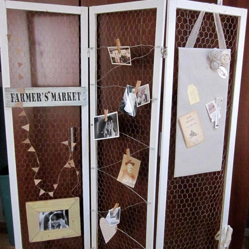 Chicken Wire Divider Chain Compass, use gutters for tool organization, Oil-Bottle Hardware Tote, Pie Plate Storage Pockets, Use Soft Socks to Clean Blinds, Window Shutter, Chicken Wire Divider, Furniture-Quality Divider, Time for a New End Table, Gutter Garden, Supplies Storage, Tablet Case, New Life for Broken Shop Vacuums, Organize Paperwork with a Pot Lid Holder
