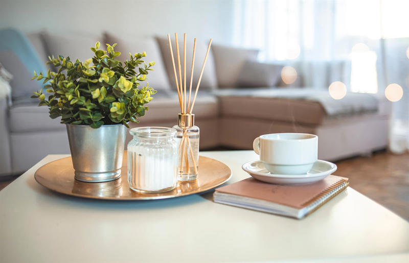 Add homely scents Tricks of the property trade, Make sure your house has kerb appeal, Add a fresh lick of paint, Consider selling your home by auction, Get all your paperwork in order, Host an open house, Consider buyer motivation, Declutter everywhere, But don’t depersonalise, Add a large mirror, Clean until it sparkles, Don't go overboard on the kitchen, Dress the table, Flowers, flowers, flowers, Make sure the windows are in good condition, Eliminate big expenses, Clear the garage, Light a fire, Get rid of bad smells, Add homely scents, Curate your home carefully, Spruce up your garden, Freshen up soft furnishings, Create off-street parking, Consider getting a pet sitter, Be flexible, Start packing before you’ve sold, Put every space to use, Sell your area to buyers, Set a realistic asking price