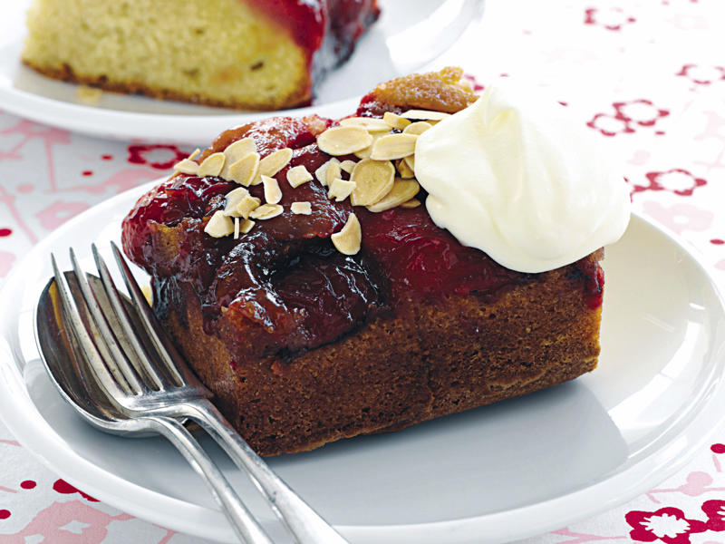Flourless almond, plum and orange blossom loaf , New York plum cheesecake , Spiced plum cake , Plum and lemon polenta cake , Plum & mascarpone tart , Plum crumbles , Grilled plums with meringues and orange cream , Plum and almond slice , Almond and plum crescents , Steamed plum pudding , Pear and plum amaretti crumble , Sago plum puddings with orange cream , Spiced plums with yogurt , Blood plums with honey and cardamom yoghurt , Spiced plum and port jam , Macerated plums with coconut sorbet , Plum turnovers , Plum and cinnamon cake , Plum and almond upside-down cake , Hazelnut, plum and sour cherry cake , Plum and apricot chocolate crumble , Plum, hazelnut & ginger gluten-free galette , Three-ingredient plum tart , Spiced plum and apple crumble , Sago plum pudding , Dark plum jam