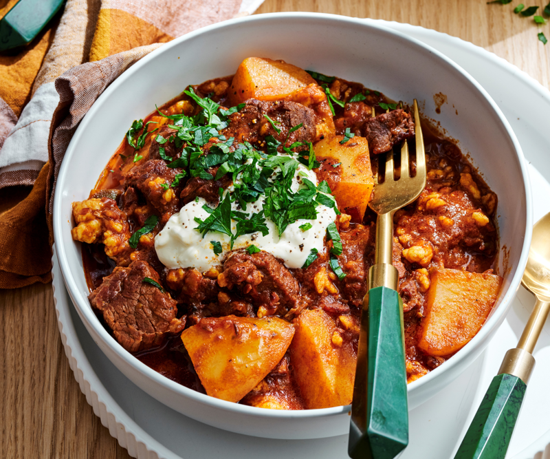 The best cuts for slow cooked beef recipes, Slow cooking tips, 41 slow cooked beef recipes, Beef and mushroom pies , Traditional beef casserole , Beef curry pie , Slow cooker beef ragu , Slow-cooker massaman beef curry , Pulled beef ragu with spaghetti , Braised beef cheeks in red wine , Slow-cooker beer and thyme beef cheeks , Beef shiraz pies , Beef pörkölt stew with tarhonya , Osso buco with gremolata , Braised beef cheeks with minted carrot puree , Provencal beef stew , Coffee and cardamon brisket , Chilli con carne with corn dumplings , Hearty beef and barley casserole , Miso beef short rib & pumpkin hotpot , Braised beef brisket , Beef in red wine , Slow-cooked Mexican beef chilli mole , Slow-cooked italian beef casserole , Slow-cooked beef and mushroom casserole , More brilliant beef recipes, Salads to serve with these beef recipes
