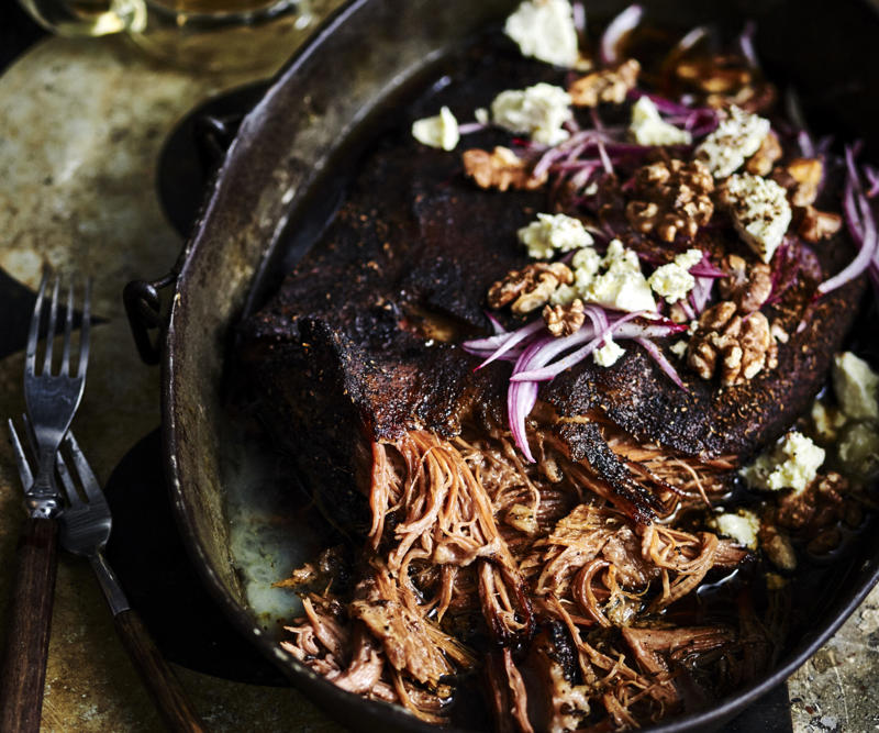 The best cuts for slow cooked beef recipes, Slow cooking tips, 41 slow cooked beef recipes, Beef and mushroom pies , Traditional beef casserole , Beef curry pie , Slow cooker beef ragu , Slow-cooker massaman beef curry , Pulled beef ragu with spaghetti , Braised beef cheeks in red wine , Slow-cooker beer and thyme beef cheeks , Beef shiraz pies , Beef pörkölt stew with tarhonya , Osso buco with gremolata , Braised beef cheeks with minted carrot puree , Provencal beef stew , Coffee and cardamon brisket , Chilli con carne with corn dumplings , Hearty beef and barley casserole , Miso beef short rib & pumpkin hotpot , Braised beef brisket , Beef in red wine , Slow-cooked Mexican beef chilli mole , Slow-cooked italian beef casserole , Slow-cooked beef and mushroom casserole , More brilliant beef recipes, Salads to serve with these beef recipes