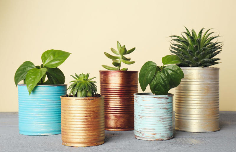 Refresh, reuse and recycle, Teacup bird feeder, Kids' stationery jars, Animal tin cans, Skateboard side table, Cork pot stand, Denim planters, Colander hanging basket, Découpage dresser, Ladder garden, Window shutter wall planter, Chalk painted furniture, Mason jar lights, Storage ladder, Outdoor plant dresser, Suitcase-style drawers, Blue sky fridge, Wooden bowl lamp, Children's drawers, Colourful candlesticks, Tin can planters, Textured set of drawers, Corkboard wall art, Reclaimed door bench, Bicycle bathroom vanity, Chair transformations, Cabinet update, Reclaimed wooden shelf, Plastic bottle garden chairs