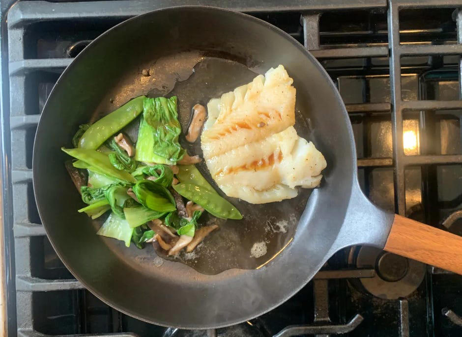 1. Tomatoes, 2. Vinegar, 3. Citrus, 4. Wine-based sauces , Can you cook eggs in cast iron?, What about fish?, How to avoid a cast-iron cooking conundrum