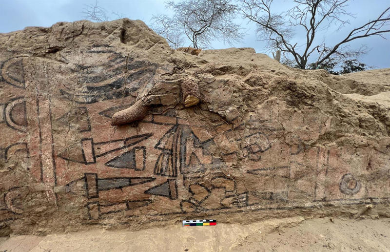 This mural was rediscovered in Peru Awe-inspiring breakthroughs, The tomb of a long-missing pharaoh was discovered, The UK's largest-ever dinosaur footprint site, A PhD student accidentally discovered a giant lost city, Scientists mapped a fly's brain for the first time, The hidden river that built the Pyramids, An elephant never forgets (their own name), Biodiverse 'islands' in the sky, 100 new species in the deep, Mysteries of the world's deepest blue hole, Virus discovered in the Mariana Trench, A terrifying new wasp species was discovered, Scientists found an ancient landscape beneath the East Antarctic Ice Sheet, Jupiter has the most moons of any planet in the solar system, New findings suggest humans might not have originated in Africa, Archaeologists may have found Europe’s oldest village, New giant spider species discovered, Scientists finally explained Namibia’s Fairy Circles, Nefertiti's mummified remains may have been unearthed, The last ever thylacine was found in a museum vault, There’s a river longer than the Thames under Antarctica, We discovered a rainbow fish that’s born female and turns male, New research sheds light on the world’s earliest animals, We found out more about the effects of the dinosaur-killing asteroid, We discovered Africa’s oldest known dinosaur, A new species of maned sloth was found, An early gibbon fossil fills an evolutionary gap, We found a fossil of an underwater dinosaur in Morocco, Dinosaur footprints were found after drought in Texas, The world’s largest water lily was discovered in the UK, We identified an active volcano on Venus, The 'Rosetta Stone of marine palaeontology' was discovered in Australia, This volcano had the highest recorded plume, A 30,000-year-old woolly mammoth was unearthed in Canada, Insects produce as much electricity as thunder clouds, The world’s largest seagrass forest was found – by sharks, NASA discovered a new 'super Earth' 10 times the size of our planet, The evolution of tree roots may have driven mass extinctions, We uncovered why Egyptians mummified their corpses, This meteorite may reveal where the Earth's water comes from, This mural was rediscovered in Peru, A sea dragon fossil was found in the UK