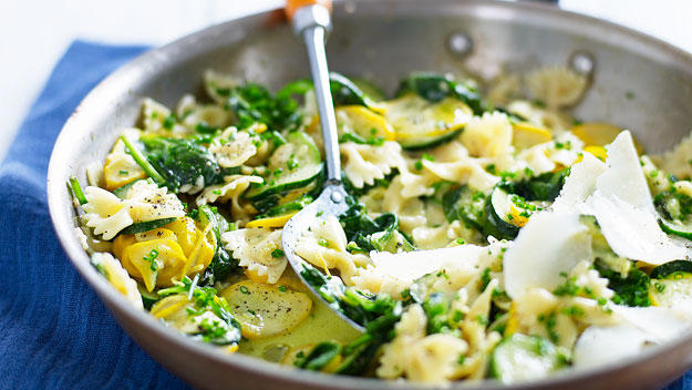 Spicy zucchini omelette , Zucchini and corn frittatas , Zucchini fritters with tzatziki , Zucchini slice , Corn, zucchini and chickpea fritters , Air fryer zucchini balls with lemon yoghurt , Spicy zucchini & ricotta stuffed pasta shells , Zucchini fritters with makrut lime crème , Chicken stir fry with zucchini noodles , Honey soy pumpkin with zucchini noodles and cashews , Chicken, zucchini and freekeh soup , Zucchini Greek salad , Prawn cocktail with zucchini and mint salad , Zucchini and haloumi slice , Ricotta zucchini rolls with roasted tomato sauce , Quinoa salad with zucchini and fetta , Romesco sauce with eggplant and zucchini , Roast vegetable and pesto vegan lasagne , Turkish zucchini fritters with garlic yoghurt sauce , Quinoa zucchini haloumi burgers , Lemon and zucchini polenta cake , Zucchini slice with carrot and bacon , Zucchini and corn muffins , Asparagus, peas and zucchini with fresh mint , Chocolate and zucchini cake , Zucchini and walnut loaf , Tagliatelle with zucchini and prosciutto , Zucchini and feta slice , Zucchini soup , Zucchini gratin , Zucchini and mascarpone tarts , Zucchini and ricotta farfalle , Zucchini and mint couscous salad , Zucchini, pea and corn purée , Zucchini relish , Pasta with zucchini and lemon garlic sauce , Zucchini fritters with skordalia , How to choose and store zucchini, More ideas for zucchini recipes