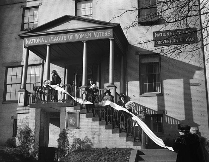 pictures from history - house - National League Of Women Voters National Coing. Prevention Of War 27 Nar