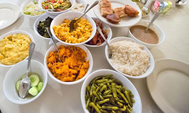 Antoine’s, Tupelo Honey, Galatoire’s, The Inn At Little Washington, Bern’s Steakhouse, Brennan’s, Southern Soul Barbeque, Commander’s Palace, Angus Barn, Chubby Fish, The Bright Star, Mary Mac’s, Mrs. Wilkes Dining Room, Dooky Chase’s, The Little Big Cup