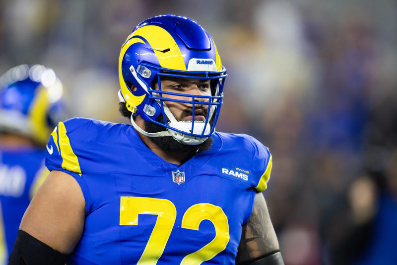 10. QB Case Keenum, 9. WR Luther Burden III, 8. Dayo Odeyingbo, 7. Ozzy Trapilo, 6. OG Jonah Jackson, 5. TE Colston Loveland, 4. C Drew Dalman, 3. DT Grady Jarrett, 2. OG Joe Thuney, 1. HC Ben Johnson