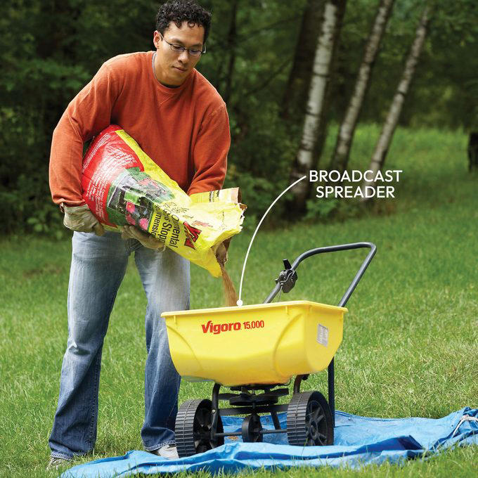 Set Your Blade at the Right Height to Control Weeds, Plant Hardy Ground Covers in Shady Areas, Don’t Fight Weeds Where Grass Won’t Grow, Use Landscape Fabric Staples to Anchor the Seams, Treat Weed Patches With a Small Tank Sprayer, Use a Dial Sprayer When Weeds Are Out of Control, Identify Weeds Before Planning the Attack, Prevent Crabgrass With a Pre-emergent Herbicide, Killing Broadleaf Weeds, Killing Annual Grassy Weeds, Kill Perennial Grassy Weeds: Too Late, Killing Perennial Grassy Weeds One By One