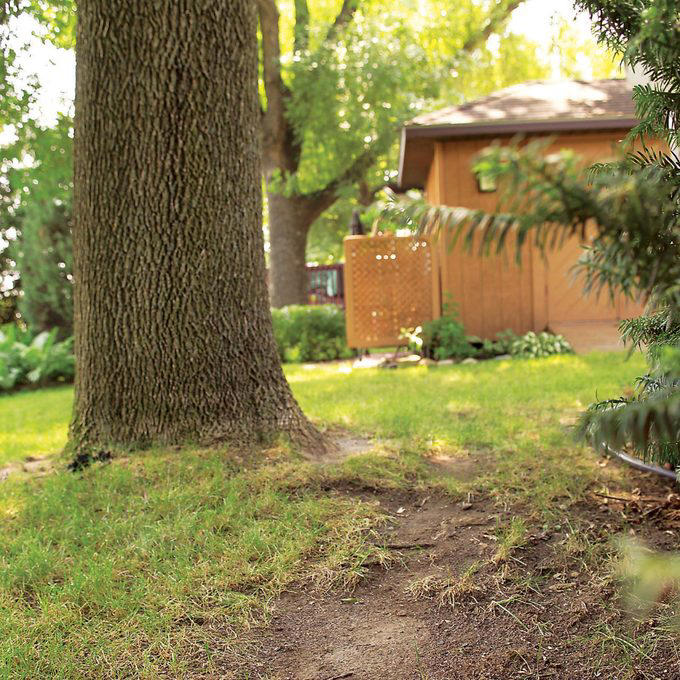 Set Your Blade at the Right Height to Control Weeds, Plant Hardy Ground Covers in Shady Areas, Don’t Fight Weeds Where Grass Won’t Grow, Use Landscape Fabric Staples to Anchor the Seams, Treat Weed Patches With a Small Tank Sprayer, Use a Dial Sprayer When Weeds Are Out of Control, Identify Weeds Before Planning the Attack, Prevent Crabgrass With a Pre-emergent Herbicide, Killing Broadleaf Weeds, Killing Annual Grassy Weeds, Kill Perennial Grassy Weeds: Too Late, Killing Perennial Grassy Weeds One By One