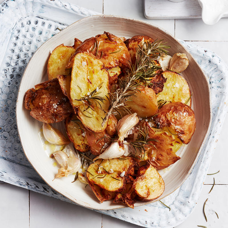 Air fryer carrots , Four-ways with air fryer roast potatoes , Air fryer Sriracha vegetable tempura , Steph de Sousa’s air fryer Mexican-style corn ribs , Air fryer chips and wedges six ways , How to make lentil-stuffed eggplant in your air fryer