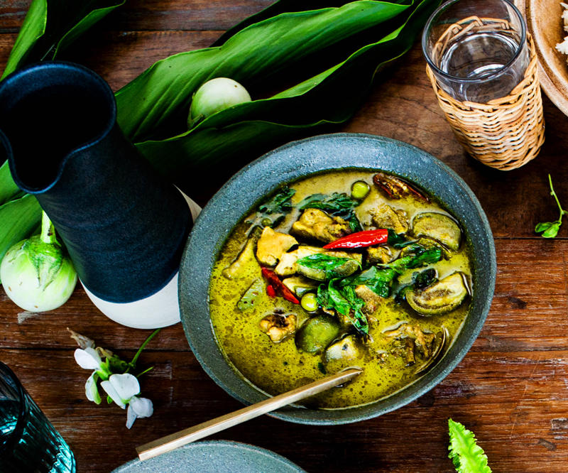 The best curry recipes to work your way through in 2025, Chiang Mai chicken curry , Beef and potato Massaman curry , Korean cauliflower curry , Palisa Anderson’s sour orange fish curry , Kerala-style prawn curry with cauliflower rice , Sri Lankan fish curry , Summer tomato curry with cauliflower rice , Dosas with coconut lentil curry , Roasted cauliflower curry with lime and coriander , Sunda’s fish curry with cucumber salad and coriander chutney , Palisa Anderson’s gaeng keow wan gai (Thai green chicken curry) , Avani’s lamb curry , Ohn no khao swè (Burmese curry chicken noodle soup) , O Tama Carey’s Sri Lankan crab curry , Moreton Bay bug curry with mango , Snapper curry with green beans and coriander , Eggplant and pineapple curry , Mussel curry with pineapple and potato rösti , Helly Raichura’s Mughlai lamb curry (kosha mangsho)