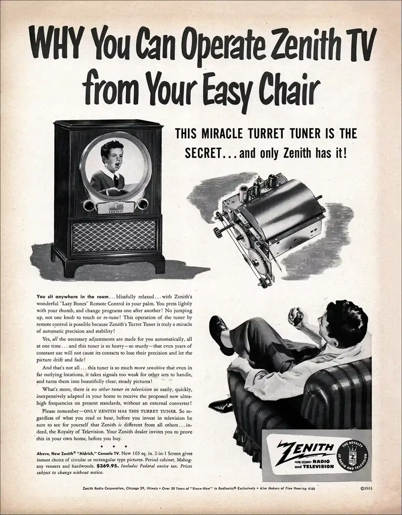 1. 7UP (1950s), 2. Green Giant Corn Niblets (1950s), 3. Wilson &amp; Co. Mor (1950), 4. Sealtest Ice Cream (1950/1951), 5. Zenith TV (1951), 6. American Kitchens (1951), 7. Howard Johnson’s (1951), 8. Hot Dawg Relish (1952), 9. Cellophane (1953), 10. Spry Ground Beef (1954), 11. Texaco Sky Chief Gasoline (1955), 12. Franco-American Macaroni (1956), 13. Kraft Swiss Cheese (1956), 14. Cheerios (1956)