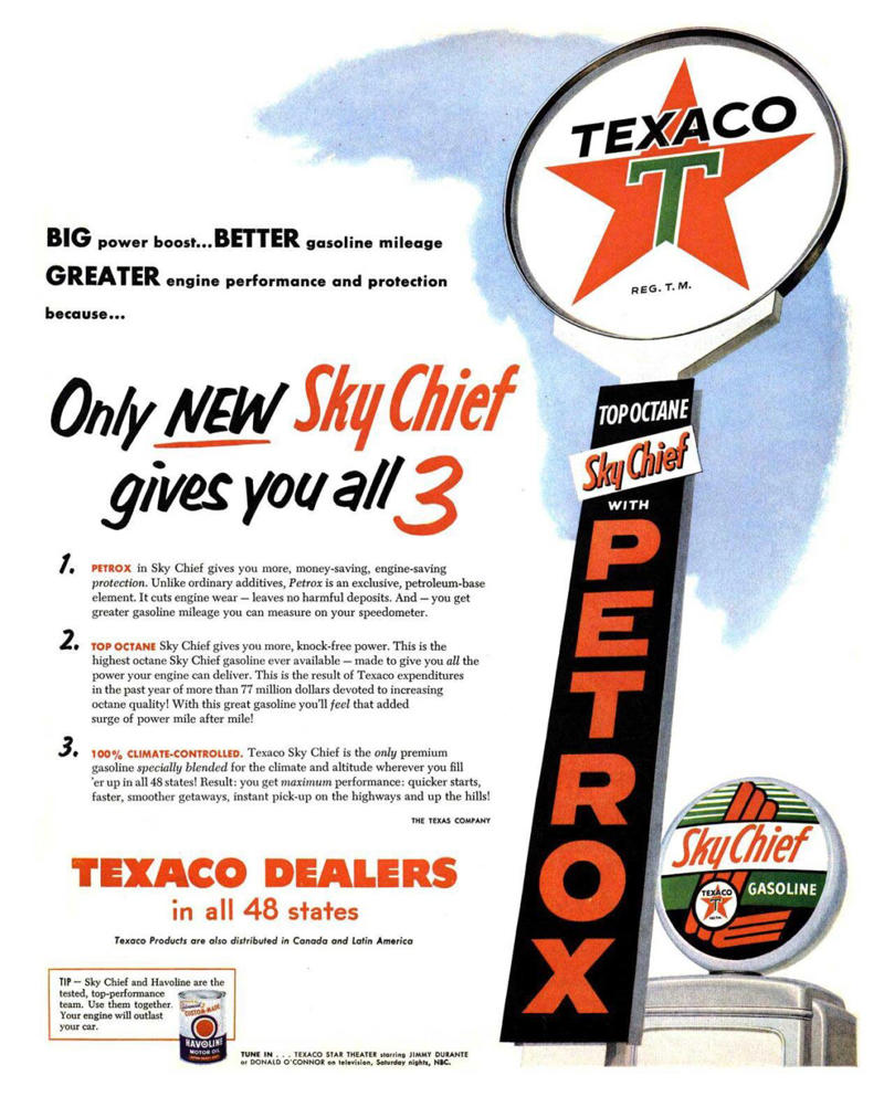 1. 7UP (1950s), 2. Green Giant Corn Niblets (1950s), 3. Wilson &amp; Co. Mor (1950), 4. Sealtest Ice Cream (1950/1951), 5. Zenith TV (1951), 6. American Kitchens (1951), 7. Howard Johnson’s (1951), 8. Hot Dawg Relish (1952), 9. Cellophane (1953), 10. Spry Ground Beef (1954), 11. Texaco Sky Chief Gasoline (1955), 12. Franco-American Macaroni (1956), 13. Kraft Swiss Cheese (1956), 14. Cheerios (1956)