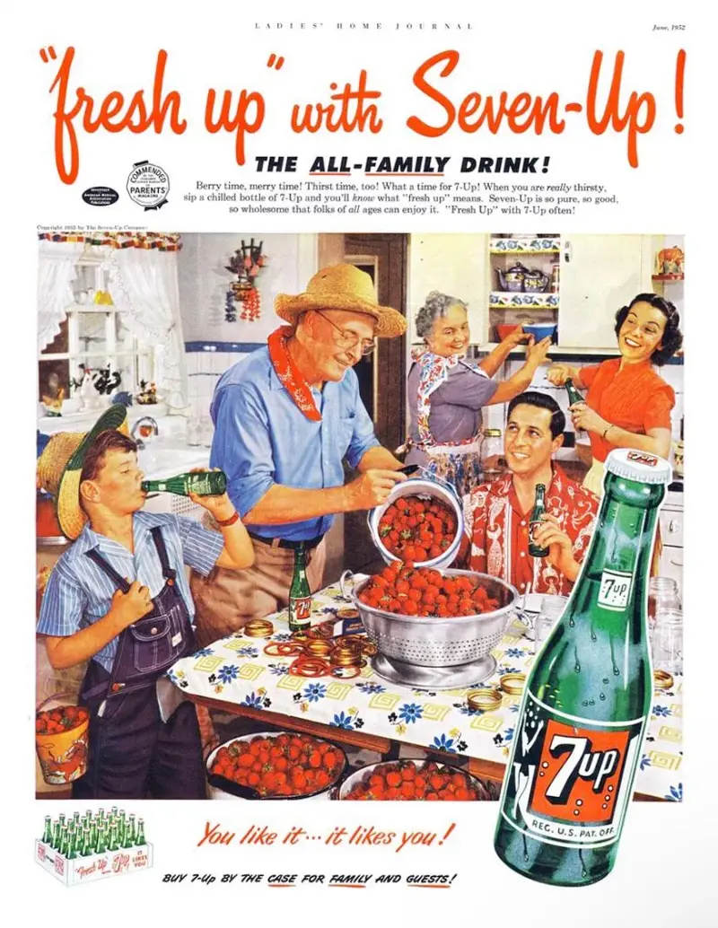 1. 7UP (1950s), 2. Green Giant Corn Niblets (1950s), 3. Wilson &amp; Co. Mor (1950), 4. Sealtest Ice Cream (1950/1951), 5. Zenith TV (1951), 6. American Kitchens (1951), 7. Howard Johnson’s (1951), 8. Hot Dawg Relish (1952), 9. Cellophane (1953), 10. Spry Ground Beef (1954), 11. Texaco Sky Chief Gasoline (1955), 12. Franco-American Macaroni (1956), 13. Kraft Swiss Cheese (1956), 14. Cheerios (1956)