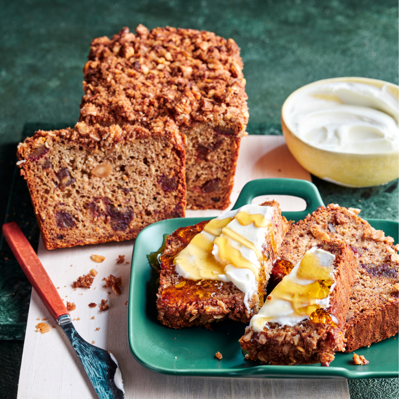          Triple-ginger loaf      ,          Lemon blueberry loaf cake with mascarpone icing      ,          Boiled pineapple fruit loaf      ,          Walnut, coffee and pear loaf      ,          Fruit and nut loaf      ,          Coffee and date loaf      ,          Date, carrot and honey loaf      ,          Pumpkin bread with lemon icing      ,          Brown butter loaf cake      ,          Gluten-free banana and date loaf      ,          Simple apple loaf cake      ,          Zucchini and walnut loaf      ,          Banana and raspberry loaf      ,          Banana date loaf      ,          Date and apricot loaf      ,          Flourless almond, plum and orange blossom loaf      ,          Banana caramel loaf      ,          Banana bread with passionfruit icing      ,          Coffee walnut loaf      ,          Passionfruit teacake      ,          Orange and fennel seed pound cake      ,          Raspberry and coconut loaf      ,          Tamarillo loaf cake      ,          Buttery almond and cranberry loaves      ,          Walnut sultana loaf      ,          Apple custard cake      ,          Madeira cake      ,          Coconut banana bread      ,          Blueberry yoghurt loaf      ,          Wholemeal date loaf      ,          Spiced pumpkin bread      ,          Lemon and currant loaf      ,          Spicy banana fruit loaf      ,          Cheese and bacon loaf      ,          Apple and apricot loaf      , Recipe tips &amp; tricks: lining a loaf pan, Choosing the right electric mixer, More beautiful cakes for morning tea