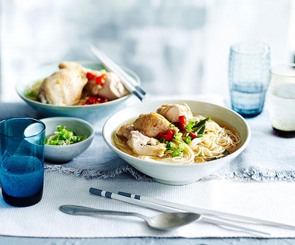 Best easy soup recipes for cosy cooking this winter,          Split pea and coconut soup with yoghurt      ,          Silverbeet soup with colcannon potato bread      ,          Torn pasta soup with fennel and parmesan croutons      ,          Farro, white bean and smoked ham soup      ,          Fast pasta e fagioli recipe (ditali and beans with pancetta)      ,          Parsnip soup with truffle and hazelnuts      ,          Red lentil soup with yoghurt and coriander      ,          Miso noodle soup with mushrooms and ginger      ,          Sausage, cavolo nero and chickpea minestrone      ,          Tony Tan’s asam laksa      ,          Broccoli soup with Gorgonzola toasts      ,          Tortilla soup with chicken      ,          A classic cauliflower soup with cheddar toast      ,          Miso with soba, poached eggs and spring onion      ,          Silverbeet soup with rice, lemon and smoked trout      ,          Fennel and leek soup with four spice      ,          Sweetcorn with coconut milk      