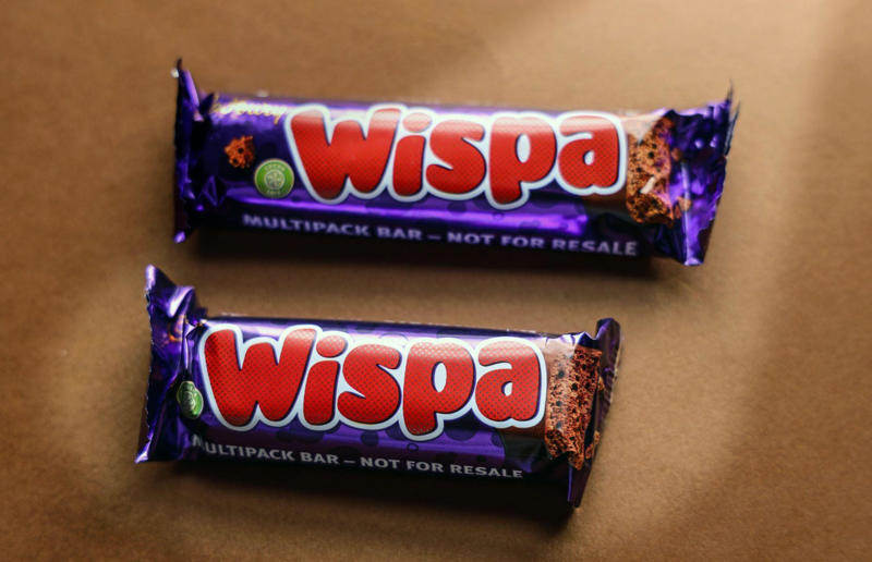 8. Wispa 40. Perky Nana, 39. Sweet Marie, 38. 5 Star, 37. Plant Bar, 36. Pinky, 35. Top Deck, 34. Bar Six, 33. Tres Sueños, 32. Picnic, 31. Mr. Big, 30. Fudge, 29. Spira, 28. Eclairs, 27. Time Out, 26. Chomp, 25. Fruit & Nut, 24. Crunchie, 23. Twirl, 22. Mini Rolls, 21. Bournville, 20. Milk Tray, 19. Crispy Crunch, 18. Boost, 17. Double Decker, 16. Caramilk, 15. Starbar, 14. Cherry Ripe, 13. Cadbury’s Dairy Milk Caramel, 12. Heroes, 11. Fingers, 10. Dairy Milk Buttons, 9. Curly Wurly, 8. Wispa, 7. Roses, 6. Dream, 5. Flake, 4. Freddo/Caramello Koala, 3. Creme Egg, 2. Mini Eggs