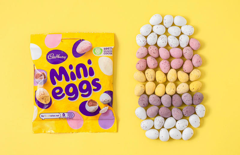 2. Mini Eggs 40. Perky Nana, 39. Sweet Marie, 38. 5 Star, 37. Plant Bar, 36. Pinky, 35. Top Deck, 34. Bar Six, 33. Tres Sueños, 32. Picnic, 31. Mr. Big, 30. Fudge, 29. Spira, 28. Eclairs, 27. Time Out, 26. Chomp, 25. Fruit & Nut, 24. Crunchie, 23. Twirl, 22. Mini Rolls, 21. Bournville, 20. Milk Tray, 19. Crispy Crunch, 18. Boost, 17. Double Decker, 16. Caramilk, 15. Starbar, 14. Cherry Ripe, 13. Cadbury’s Dairy Milk Caramel, 12. Heroes, 11. Fingers, 10. Dairy Milk Buttons, 9. Curly Wurly, 8. Wispa, 7. Roses, 6. Dream, 5. Flake, 4. Freddo/Caramello Koala, 3. Creme Egg, 2. Mini Eggs
