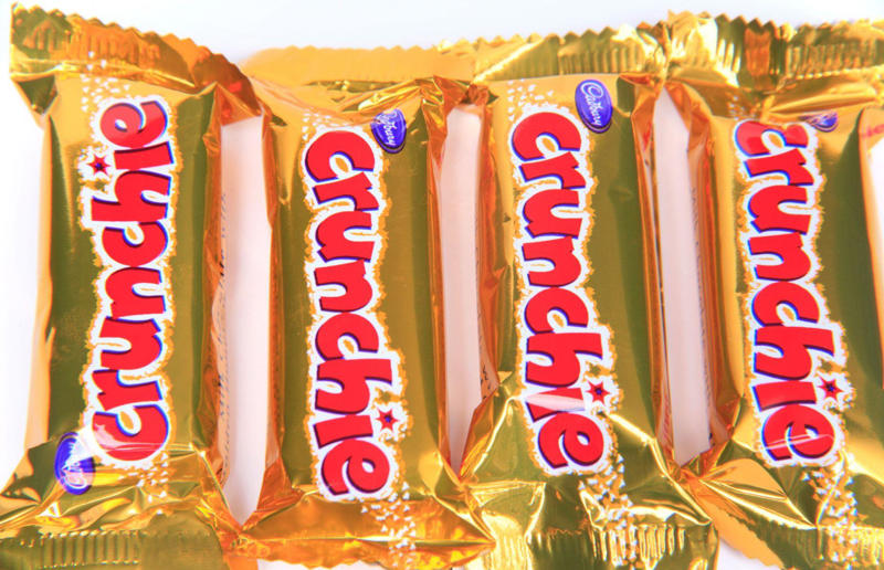 24. Crunchie 40. Perky Nana, 39. Sweet Marie, 38. 5 Star, 37. Plant Bar, 36. Pinky, 35. Top Deck, 34. Bar Six, 33. Tres Sueños, 32. Picnic, 31. Mr. Big, 30. Fudge, 29. Spira, 28. Eclairs, 27. Time Out, 26. Chomp, 25. Fruit & Nut, 24. Crunchie, 23. Twirl, 22. Mini Rolls, 21. Bournville, 20. Milk Tray, 19. Crispy Crunch, 18. Boost, 17. Double Decker, 16. Caramilk, 15. Starbar, 14. Cherry Ripe, 13. Cadbury’s Dairy Milk Caramel, 12. Heroes, 11. Fingers, 10. Dairy Milk Buttons, 9. Curly Wurly, 8. Wispa, 7. Roses, 6. Dream, 5. Flake, 4. Freddo/Caramello Koala, 3. Creme Egg, 2. Mini Eggs