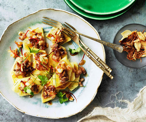 Best pork mince recipes for easy dinners in 2025,          Big pork and prosciutto meatballs with polenta      ,          Pork, scallop and sticky rice siu mai      ,          Tipo 00’s rigatoni ragù Bolognese      ,          Crisp pork and ginger gyozas with sesame rayu      ,          Pork and ginger meatballs with choy sum      ,          Spaghetti con polpette (Spaghetti with meatballs)      ,          Louis Tikaram’s stir-fried snake beans with pork      ,          Pork pad kra pao with fried egg      ,          Baked pork and veal meatball sub      ,          Spicy Sichuan-style soup with pork, lettuce and soft tofu      ,          Polpetti with roasted tomato sauce and pappardelle      ,          Pork and fennel polpette      ,          Sang choi bau with pork and shiitake      ,          Minced pork tossed noodles (Zhajiang mian)      ,          Wonton soup with Sichuan red oil and black vinegar chilli sauce      ,          Pork and fennel meatball strozzapreti with braised chicory and chilli      