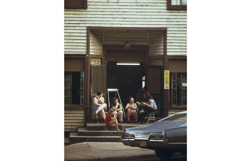 West Virginia: Laundromat, Cedar Grove (1973) Life in the 1970s in every state, Alabama: Alabama Theatre, Birmingham (1972), Alaska: Fishing on Nonvianuk Lake (1973), Arizona: Route 66, Winslow (1979), Arkansas: Testing for pollution in Fort Smith (1973), California: The streets of San Francisco (c.1970), Colorado: Galena Street, Aspen (1974), Connecticut: Collin’s Diner, Canaan (1976), Delaware: Old State House, Dover (1970), Florida: Disney’s Magic Kingdom (1970), Georgia: Farmer ploughing field in Helen (1970), Hawaii: The Brady Bunch in ‘Hawaii Bound’ (1972), Idaho: Camping on Lake Stanley (c.1970s), Illinois: Roller Disco fashion show, Chicago (1979), Indiana: Indianapolis 500 (1973), Iowa: Sergeant John F. Baker Jr. Bridge, Davenport (1972), Kansas: Grain elevator, White Cloud (1974), Kentucky: Miners’ homes, Brookside (1974), Louisiana: Bourbon Street, New Orleans (1976), Maine: Fishing in Cape Elizabeth (1971), Maryland: School excursion to Baltimore harbor (1973), Massachusetts: Haymarket Square, Boston (1973), Michigan: Annual smelt run, Tawas City (1973), Minnesota: SkyRise Terrace, St Paul (1971), Mississippi: Hurricane Camille Gift Shop, Gulfport (1979), Missouri: Tourist information booth, Lake of the Ozarks, Montana: East Glacier Park train station (1974), Nebraska: Sioux tribal dance, North Platte (1970), Nevada: Fremont Street, Las Vegas (c.1970), New Hampshire: Waterville Valley (1972), New Jersey: Seaside Heights boardwalk (1978), New Mexico: Mesa viewpoint (c.1970s), New York: Sightseeing cruise, New York City (c.1970s), North Carolina: Prom queen parade, Huntersville (c.1970s), North Dakota: Arriving at Fargo station (c.1972), Ohio: Aerial view of Toledo (c.1970s), Oklahoma: Oral Roberts University, Tulsa (c.1977), Oregon: Union Station, Portland (1974), Pennsylvania: Street parade, Philadelphia (1976), Rhode Island: Giant milk can, Lincoln (1978), South Carolina: Jungle Golf, Myrtle Beach (1979), South Dakota: Reptile Gardens Wild Animal Park (1975), Tennessee: Interstate 24 near Nashville (1972), Texas: Dallas freeway (1970), Utah: Dead Horse Point, Canyonlands (1972), Vermont: Farm shop (1975), Virginia: Tysons Corner Mall, Tysons Corner (1976), Washington: Seattle skyline (1973), West Virginia: Laundromat, Cedar Grove (1973), Wisconsin: Lake Mendota (1979)