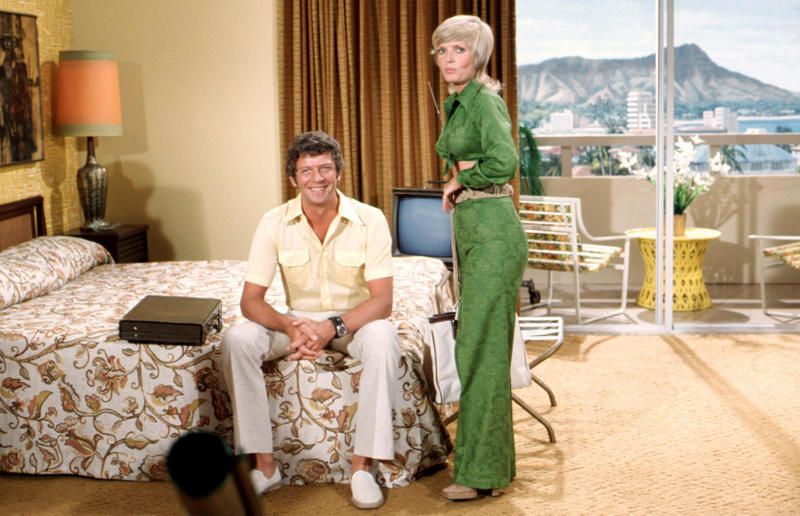 Hawaii: The Brady Bunch in ‘Hawaii Bound’ (1972) Life in the 1970s in every state, Alabama: Alabama Theatre, Birmingham (1972), Alaska: Fishing on Nonvianuk Lake (1973), Arizona: Route 66, Winslow (1979), Arkansas: Testing for pollution in Fort Smith (1973), California: The streets of San Francisco (c.1970), Colorado: Galena Street, Aspen (1974), Connecticut: Collin’s Diner, Canaan (1976), Delaware: Old State House, Dover (1970), Florida: Disney’s Magic Kingdom (1970), Georgia: Farmer ploughing field in Helen (1970), Hawaii: The Brady Bunch in ‘Hawaii Bound’ (1972), Idaho: Camping on Lake Stanley (c.1970s), Illinois: Roller Disco fashion show, Chicago (1979), Indiana: Indianapolis 500 (1973), Iowa: Sergeant John F. Baker Jr. Bridge, Davenport (1972), Kansas: Grain elevator, White Cloud (1974), Kentucky: Miners’ homes, Brookside (1974), Louisiana: Bourbon Street, New Orleans (1976), Maine: Fishing in Cape Elizabeth (1971), Maryland: School excursion to Baltimore harbor (1973), Massachusetts: Haymarket Square, Boston (1973), Michigan: Annual smelt run, Tawas City (1973), Minnesota: SkyRise Terrace, St Paul (1971), Mississippi: Hurricane Camille Gift Shop, Gulfport (1979), Missouri: Tourist information booth, Lake of the Ozarks, Montana: East Glacier Park train station (1974), Nebraska: Sioux tribal dance, North Platte (1970), Nevada: Fremont Street, Las Vegas (c.1970), New Hampshire: Waterville Valley (1972), New Jersey: Seaside Heights boardwalk (1978), New Mexico: Mesa viewpoint (c.1970s), New York: Sightseeing cruise, New York City (c.1970s), North Carolina: Prom queen parade, Huntersville (c.1970s), North Dakota: Arriving at Fargo station (c.1972), Ohio: Aerial view of Toledo (c.1970s), Oklahoma: Oral Roberts University, Tulsa (c.1977), Oregon: Union Station, Portland (1974), Pennsylvania: Street parade, Philadelphia (1976), Rhode Island: Giant milk can, Lincoln (1978), South Carolina: Jungle Golf, Myrtle Beach (1979), South Dakota: Reptile Gardens Wild Animal Park (1975), Tennessee: Interstate 24 near Nashville (1972), Texas: Dallas freeway (1970), Utah: Dead Horse Point, Canyonlands (1972), Vermont: Farm shop (1975), Virginia: Tysons Corner Mall, Tysons Corner (1976), Washington: Seattle skyline (1973), West Virginia: Laundromat, Cedar Grove (1973), Wisconsin: Lake Mendota (1979)