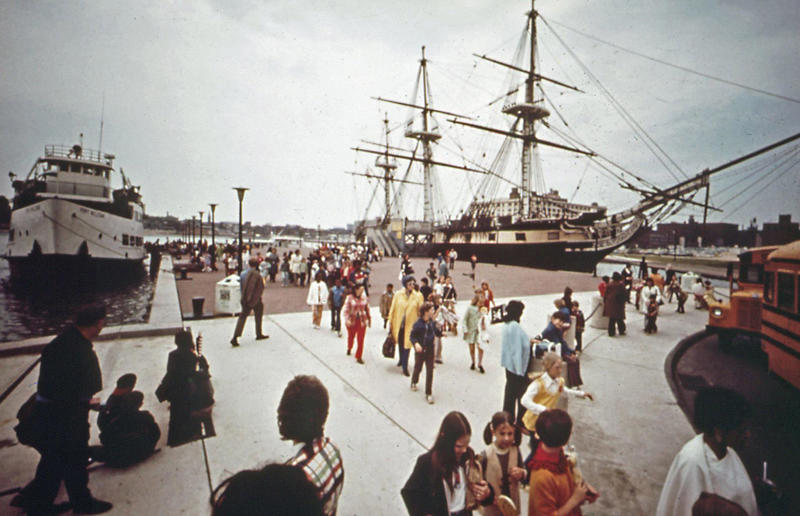 Maryland: School excursion to Baltimore harbor (1973) Life in the 1970s in every state, Alabama: Alabama Theatre, Birmingham (1972), Alaska: Fishing on Nonvianuk Lake (1973), Arizona: Route 66, Winslow (1979), Arkansas: Testing for pollution in Fort Smith (1973), California: The streets of San Francisco (c.1970), Colorado: Galena Street, Aspen (1974), Connecticut: Collin’s Diner, Canaan (1976), Delaware: Old State House, Dover (1970), Florida: Disney’s Magic Kingdom (1970), Georgia: Farmer ploughing field in Helen (1970), Hawaii: The Brady Bunch in ‘Hawaii Bound’ (1972), Idaho: Camping on Lake Stanley (c.1970s), Illinois: Roller Disco fashion show, Chicago (1979), Indiana: Indianapolis 500 (1973), Iowa: Sergeant John F. Baker Jr. Bridge, Davenport (1972), Kansas: Grain elevator, White Cloud (1974), Kentucky: Miners’ homes, Brookside (1974), Louisiana: Bourbon Street, New Orleans (1976), Maine: Fishing in Cape Elizabeth (1971), Maryland: School excursion to Baltimore harbor (1973), Massachusetts: Haymarket Square, Boston (1973), Michigan: Annual smelt run, Tawas City (1973), Minnesota: SkyRise Terrace, St Paul (1971), Mississippi: Hurricane Camille Gift Shop, Gulfport (1979), Missouri: Tourist information booth, Lake of the Ozarks, Montana: East Glacier Park train station (1974), Nebraska: Sioux tribal dance, North Platte (1970), Nevada: Fremont Street, Las Vegas (c.1970), New Hampshire: Waterville Valley (1972), New Jersey: Seaside Heights boardwalk (1978), New Mexico: Mesa viewpoint (c.1970s), New York: Sightseeing cruise, New York City (c.1970s), North Carolina: Prom queen parade, Huntersville (c.1970s), North Dakota: Arriving at Fargo station (c.1972), Ohio: Aerial view of Toledo (c.1970s), Oklahoma: Oral Roberts University, Tulsa (c.1977), Oregon: Union Station, Portland (1974), Pennsylvania: Street parade, Philadelphia (1976), Rhode Island: Giant milk can, Lincoln (1978), South Carolina: Jungle Golf, Myrtle Beach (1979), South Dakota: Reptile Gardens Wild Animal Park (1975), Tennessee: Interstate 24 near Nashville (1972), Texas: Dallas freeway (1970), Utah: Dead Horse Point, Canyonlands (1972), Vermont: Farm shop (1975), Virginia: Tysons Corner Mall, Tysons Corner (1976), Washington: Seattle skyline (1973), West Virginia: Laundromat, Cedar Grove (1973), Wisconsin: Lake Mendota (1979)