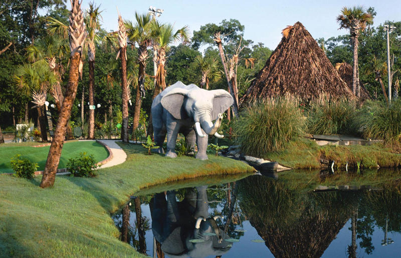 South Carolina: Jungle Golf, Myrtle Beach (1979) Life in the 1970s in every state, Alabama: Alabama Theatre, Birmingham (1972), Alaska: Fishing on Nonvianuk Lake (1973), Arizona: Route 66, Winslow (1979), Arkansas: Testing for pollution in Fort Smith (1973), California: The streets of San Francisco (c.1970), Colorado: Galena Street, Aspen (1974), Connecticut: Collin’s Diner, Canaan (1976), Delaware: Old State House, Dover (1970), Florida: Disney’s Magic Kingdom (1970), Georgia: Farmer ploughing field in Helen (1970), Hawaii: The Brady Bunch in ‘Hawaii Bound’ (1972), Idaho: Camping on Lake Stanley (c.1970s), Illinois: Roller Disco fashion show, Chicago (1979), Indiana: Indianapolis 500 (1973), Iowa: Sergeant John F. Baker Jr. Bridge, Davenport (1972), Kansas: Grain elevator, White Cloud (1974), Kentucky: Miners’ homes, Brookside (1974), Louisiana: Bourbon Street, New Orleans (1976), Maine: Fishing in Cape Elizabeth (1971), Maryland: School excursion to Baltimore harbor (1973), Massachusetts: Haymarket Square, Boston (1973), Michigan: Annual smelt run, Tawas City (1973), Minnesota: SkyRise Terrace, St Paul (1971), Mississippi: Hurricane Camille Gift Shop, Gulfport (1979), Missouri: Tourist information booth, Lake of the Ozarks, Montana: East Glacier Park train station (1974), Nebraska: Sioux tribal dance, North Platte (1970), Nevada: Fremont Street, Las Vegas (c.1970), New Hampshire: Waterville Valley (1972), New Jersey: Seaside Heights boardwalk (1978), New Mexico: Mesa viewpoint (c.1970s), New York: Sightseeing cruise, New York City (c.1970s), North Carolina: Prom queen parade, Huntersville (c.1970s), North Dakota: Arriving at Fargo station (c.1972), Ohio: Aerial view of Toledo (c.1970s), Oklahoma: Oral Roberts University, Tulsa (c.1977), Oregon: Union Station, Portland (1974), Pennsylvania: Street parade, Philadelphia (1976), Rhode Island: Giant milk can, Lincoln (1978), South Carolina: Jungle Golf, Myrtle Beach (1979), South Dakota: Reptile Gardens Wild Animal Park (1975), Tennessee: Interstate 24 near Nashville (1972), Texas: Dallas freeway (1970), Utah: Dead Horse Point, Canyonlands (1972), Vermont: Farm shop (1975), Virginia: Tysons Corner Mall, Tysons Corner (1976), Washington: Seattle skyline (1973), West Virginia: Laundromat, Cedar Grove (1973), Wisconsin: Lake Mendota (1979)