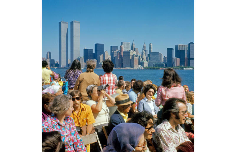New York: Sightseeing cruise, New York City (c.1970s) Life in the 1970s in every state, Alabama: Alabama Theatre, Birmingham (1972), Alaska: Fishing on Nonvianuk Lake (1973), Arizona: Route 66, Winslow (1979), Arkansas: Testing for pollution in Fort Smith (1973), California: The streets of San Francisco (c.1970), Colorado: Galena Street, Aspen (1974), Connecticut: Collin’s Diner, Canaan (1976), Delaware: Old State House, Dover (1970), Florida: Disney’s Magic Kingdom (1970), Georgia: Farmer ploughing field in Helen (1970), Hawaii: The Brady Bunch in ‘Hawaii Bound’ (1972), Idaho: Camping on Lake Stanley (c.1970s), Illinois: Roller Disco fashion show, Chicago (1979), Indiana: Indianapolis 500 (1973), Iowa: Sergeant John F. Baker Jr. Bridge, Davenport (1972), Kansas: Grain elevator, White Cloud (1974), Kentucky: Miners’ homes, Brookside (1974), Louisiana: Bourbon Street, New Orleans (1976), Maine: Fishing in Cape Elizabeth (1971), Maryland: School excursion to Baltimore harbor (1973), Massachusetts: Haymarket Square, Boston (1973), Michigan: Annual smelt run, Tawas City (1973), Minnesota: SkyRise Terrace, St Paul (1971), Mississippi: Hurricane Camille Gift Shop, Gulfport (1979), Missouri: Tourist information booth, Lake of the Ozarks, Montana: East Glacier Park train station (1974), Nebraska: Sioux tribal dance, North Platte (1970), Nevada: Fremont Street, Las Vegas (c.1970), New Hampshire: Waterville Valley (1972), New Jersey: Seaside Heights boardwalk (1978), New Mexico: Mesa viewpoint (c.1970s), New York: Sightseeing cruise, New York City (c.1970s), North Carolina: Prom queen parade, Huntersville (c.1970s), North Dakota: Arriving at Fargo station (c.1972), Ohio: Aerial view of Toledo (c.1970s), Oklahoma: Oral Roberts University, Tulsa (c.1977), Oregon: Union Station, Portland (1974), Pennsylvania: Street parade, Philadelphia (1976), Rhode Island: Giant milk can, Lincoln (1978), South Carolina: Jungle Golf, Myrtle Beach (1979), South Dakota: Reptile Gardens Wild Animal Park (1975), Tennessee: Interstate 24 near Nashville (1972), Texas: Dallas freeway (1970), Utah: Dead Horse Point, Canyonlands (1972), Vermont: Farm shop (1975), Virginia: Tysons Corner Mall, Tysons Corner (1976), Washington: Seattle skyline (1973), West Virginia: Laundromat, Cedar Grove (1973), Wisconsin: Lake Mendota (1979)