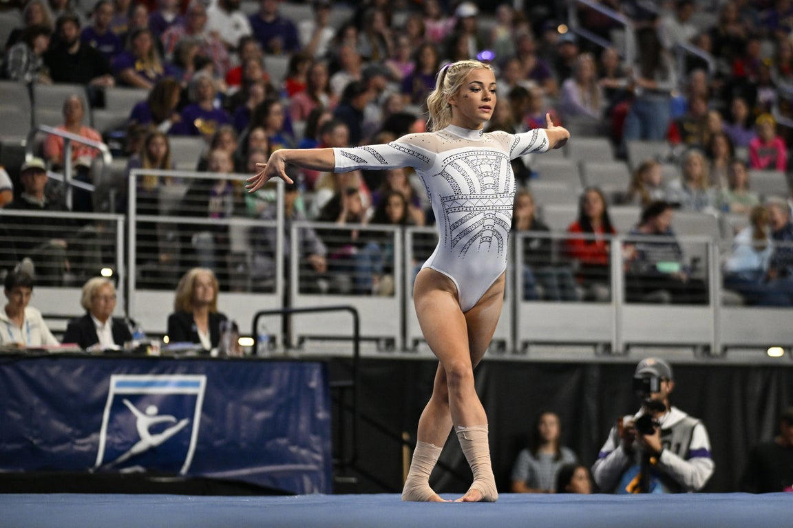 Unforgettable images of Livvy Dunne from her college gymnastics career