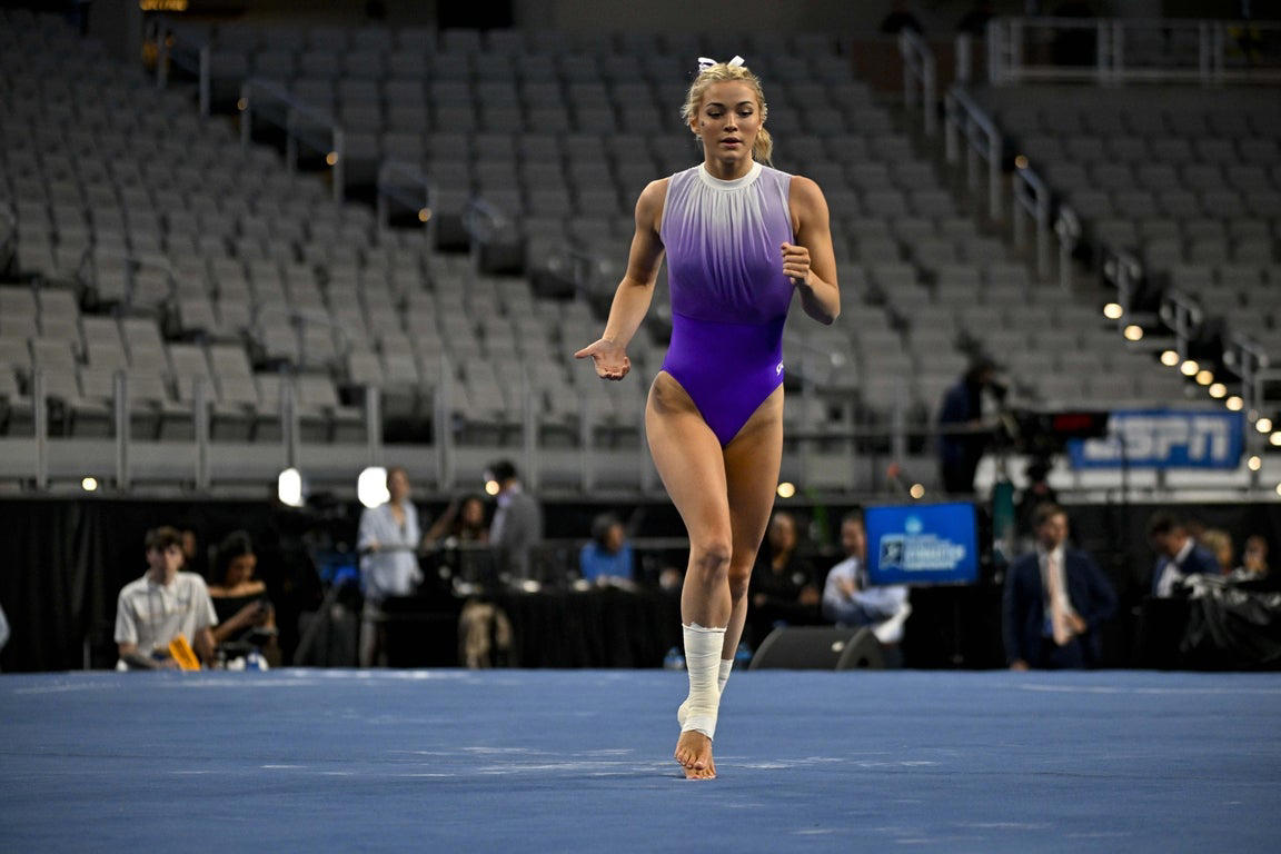Unforgettable images of Livvy Dunne from her college gymnastics career